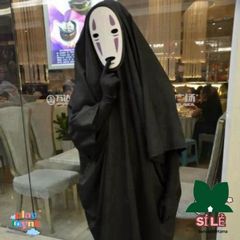 Bộ trang phục hóa trang Vô Diện Spirited Away - Áo, mặt nạ, găng tay cho trẻ em và người lớn, cosplay phong cách độc đáo