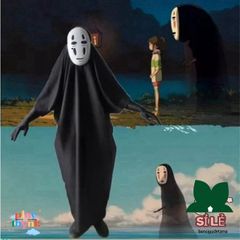 Bộ trang phục hóa trang Vô Diện Spirited Away - Áo, mặt nạ, găng tay cho trẻ em và người lớn, cosplay phong cách độc đáo