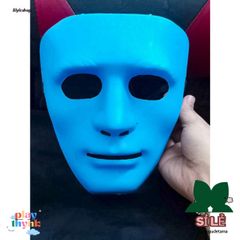 Mặt Nạ Cosplay Jabbawockeez Xanh Dương - Phong Cách Hiphop Độc Đáo Cho Halloween và Lễ Hội Hóa Trang
