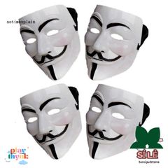 Mặt Nạ Halloween V for Vendetta - Đạo Cụ Cosplay Thú Vị, Phụ Kiện Thời Trang Cho Bữa Tiệc Halloween