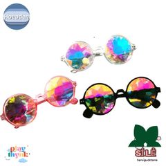 Kính Vạn Hoa Hooaden - Kính Mát Pha Lê Trong Suốt Thời Thượng, Phong Cách Tròn Unisex, Dành Cho Tất Cả Các Phái