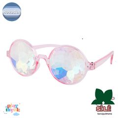 Kính Vạn Hoa Hooaden - Kính Mát Pha Lê Trong Suốt Thời Thượng, Phong Cách Tròn Unisex, Dành Cho Tất Cả Các Phái