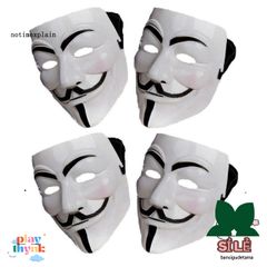 Mặt nạ Halloween V for Vendetta - Đạo cụ Cosplay Bí Ẩn cho Bữa Tiệc và Trang Trí Halloween