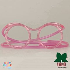 Ống Hút Nhựa Hình Kính Mát Cho Bé - Phụ Kiện Vui Chơi Halloween Đáng Yêu, Dài 67cm, Pet Chất Liệu Mềm Dẻo