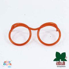 Ống Hút Nhựa Hình Kính Mát Cho Bé - Phụ Kiện Vui Chơi Halloween Đáng Yêu, Dài 67cm, Pet Chất Liệu Mềm Dẻo