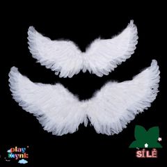 Cánh Thiên Thần Trắng Dễ Thương cho Trẻ Em - Phụ Kiện Halloween & Giáng Sinh, Chất Liệu Lông Vũ An Toàn, Nhiều Size