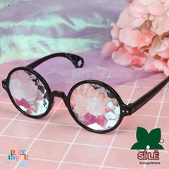 Kính Vạn Hoa Unisex Tròn - Kính Mát Độc Đáo Phong Cách Hàn Quốc, Chất Lượng Cao, Nhiều Màu Sắc