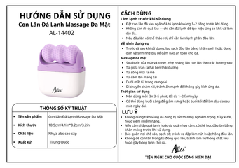 Con Lăn Đá Lạnh Massage Da Mặt Alizz AL 14402 - Chăm Sóc Da Mặt Hiệu Quả, Giảm Sưng, Làm Mát Da, Thư Giãn Tại Nhà