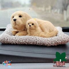 Thú Bông Mèo Vàng Mõm Đen - Kháng Khuẩn Than Hoạt Tính, Thanh Lọc Không Khí - Trang Trí Xe Hơi và Không Gian Sống Dễ Thương