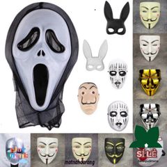 Mặt Nạ Cosplay Hacker V For Vendetta - Phụ Kiện Halloween Độc Đáo, Thích Hợp Cho Tiệc Hóa Trang, Trẻ Em Và Người Lớn