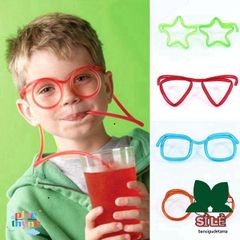 Ống Hút Kính Vui Nhộn An Toàn Cho Bé - Đồ Uống Sáng Tạo Cho Tiệc Sinh Nhật & Gia Đình, Quán Bar, Món Quà Độc Đáo