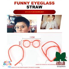 Ống Hút Kính Vui Nhộn An Toàn Cho Bé - Đồ Uống Sáng Tạo Cho Tiệc Sinh Nhật & Gia Đình, Quán Bar, Món Quà Độc Đáo