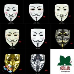 Mặt Nạ V for Vendetta Cosplay - Phụ Kiện Hóa Trang Độc Đáo Cho Tiệc Halloween, Bữa Tiệc Ẩn Danh, Thời Trang Hacker