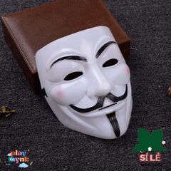 Mặt Nạ V for Vendetta Cosplay - Phụ Kiện Hóa Trang Độc Đáo Cho Tiệc Halloween, Bữa Tiệc Ẩn Danh, Thời Trang Hacker
