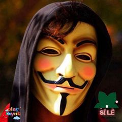Mặt Nạ V for Vendetta Cosplay - Phụ Kiện Hóa Trang Độc Đáo Cho Tiệc Halloween, Bữa Tiệc Ẩn Danh, Thời Trang Hacker