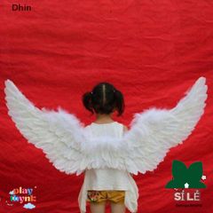Cánh Thiên Thần Trắng Dành Cho Trẻ Em - Phụ Kiện Tiệc Hóa Trang Đáng Yêu, Thích Hợp Cho Giáng Sinh, Lễ Hội, Đám Cưới