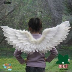 Cánh Thiên Thần Trắng Dành Cho Trẻ Em - Phụ Kiện Tiệc Hóa Trang Đáng Yêu, Thích Hợp Cho Giáng Sinh, Lễ Hội, Đám Cưới
