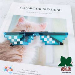 Kính Mắt Thug Life 6 Chấm Đa Dạng Màu Sắc - Kính mát phong cách thời trang, bảo vệ UV400, thiết kế hài hước, phù hợp mọi dịp