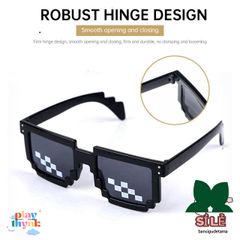 Kính Mắt Thug Life 6 Chấm Đa Dạng Màu Sắc - Kính mát phong cách thời trang, bảo vệ UV400, thiết kế hài hước, phù hợp mọi dịp