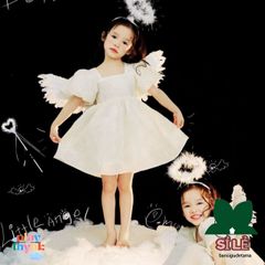 Bộ Trang Phục Cánh Thiên Thần Cho Bé - Hóa Trang Công Chúa Trung Thu, Halloween, Tết với Cánh và Đũa Thiên Thần, Quà Tặng Độc Đáo