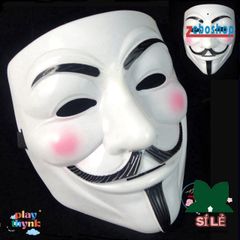 Mặt Nạ Halloween V cho Cosplay - Mặt Nạ Hóa Trang Anonymous V for Vendetta - Thích Hợp Dự Tiệc và Trang Trí Halloween