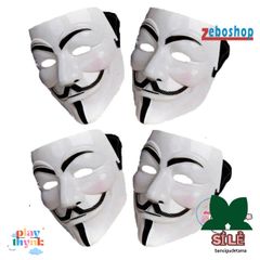 Mặt Nạ Halloween V cho Cosplay - Mặt Nạ Hóa Trang Anonymous V for Vendetta - Thích Hợp Dự Tiệc và Trang Trí Halloween