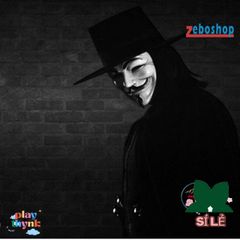 Mặt Nạ Halloween V cho Cosplay - Mặt Nạ Hóa Trang Anonymous V for Vendetta - Thích Hợp Dự Tiệc và Trang Trí Halloween