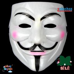 Mặt Nạ Halloween V cho Cosplay - Mặt Nạ Hóa Trang Anonymous V for Vendetta - Thích Hợp Dự Tiệc và Trang Trí Halloween