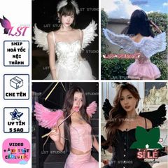 Cánh Thiên Nga Lông Vũ Nhiều Màu - Phụ Kiện Chụp Ảnh Thời Trang Độc Đáo, Hoàn Hảo cho Bữa Tiệc và Sự Kiện