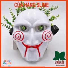 Mặt Nạ Hóa Trang Kinh Dị Máy Cưa Chainsaw Hacker - Phụ Kiện Halloween và Trung Thu Cho Bé, Thiết Kế Độc Đáo, Nhựa Chất Lượng Cao