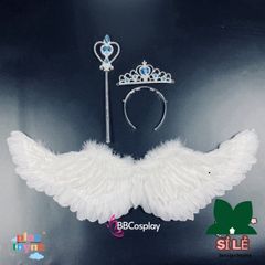 Cánh Thiên Thần Lông Ngỗng BBCOSPLAY Cho Trẻ Em - Phụ Kiện Hóa Trang Đáng Yêu, Nhiều Kích Cỡ 60-80-100cm, Giúp Bé Biến Thành Thiên Thần Nhỏ Xinh