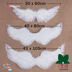 Cánh Thiên Thần Lông Ngỗng BBCOSPLAY Cho Trẻ Em - Phụ Kiện Hóa Trang Đáng Yêu, Nhiều Kích Cỡ 60-80-100cm, Giúp Bé Biến Thành Thiên Thần Nhỏ Xinh