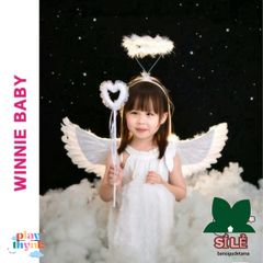 Cánh Thiên Thần Lông Ngỗng BBCOSPLAY Cho Trẻ Em - Phụ Kiện Hóa Trang Đáng Yêu, Nhiều Kích Cỡ 60-80-100cm, Giúp Bé Biến Thành Thiên Thần Nhỏ Xinh
