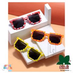 Kính Mắt Thug Life 6 Chấm Nhiều Màu - Phụ Kiện Siêu Ngầu Cho Gamer và Tín Đồ Minecraft