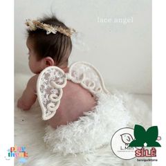Cánh Thiên Thần Nữ LACE ANGEL WINGS - Phụ Kiện Chụp Ảnh và Decor Phòng Cho Bé - Handmade Từ L.MIN