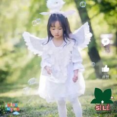Bộ Hóa Trang Ma Quái Halloween - Cánh Thiên Thần Đen Trắng, Sừng Quỷ Đỏ, Cây Ba Chĩa Phụ Kiện Cosplay Thú Vị
