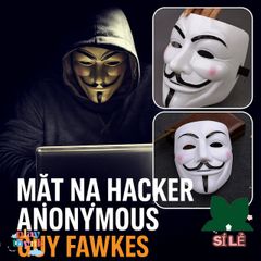 Mặt Nạ Guy Fawkes Anonymous - Phụ Kiện Hóa Trang Halloween và Cosplay, Chất Liệu Nhựa Cao Cấp, Phụ Kiện Độc Đáo Cho Bữa Tiệc Halloween