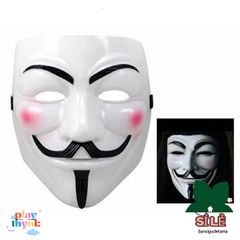 Mặt Nạ Guy Fawkes Anonymous - Phụ Kiện Hóa Trang Halloween và Cosplay, Chất Liệu Nhựa Cao Cấp, Phụ Kiện Độc Đáo Cho Bữa Tiệc Halloween