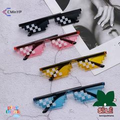 Kính Mát Pixel Retro Thời Trang Game Thủ - Kính Râm Độc Đáo Trung Tính Cao Cấp Cho Nam Nữ