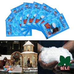 Bột Tuyết Lấp Lánh 15ml - Trang Trí Giáng Sinh Tự Chế, Nhân Tạo Siêu Thấm, Quà Tặng Thú Vị Cho Bạn Bè, Gia Đình