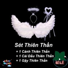 Cánh Thiên Thần Hóa Trang Cho Bé Gái - Phụ Kiện Lễ Hội Halloween & Giáng Sinh, Cánh Lông Vũ Đẹp và Nhẹ, Quà Tặng Tuyệt Vời