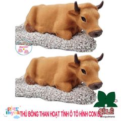 Thú Bông Hút Mùi Than Hoạt Tính Hình Con Bò - Phụ Kiện Trang Trí Xe Hơi Đáng Yêu, Giúp Không Gian Thêm Trong Lành