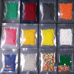 Bộ 500 viên hạt nở màu sắc kích thước 6-7, 7-8, 9-11 mm - Hạt pha lê trang trí cây cảnh và đồ chơi phát triển trẻ em