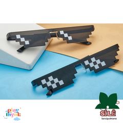 Kính Thug Life 6 Chấm Phong Cách Minecraft - Kính Mắt Thời Trang Cực Ngầu, Chống Bụi Cho Nam Nữ, Hot Trend 2023