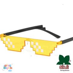 Kính Thug Life 6 Chấm Phong Cách Minecraft - Kính Mắt Thời Trang Cực Ngầu, Chống Bụi Cho Nam Nữ, Hot Trend 2023