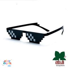 Kính Thug Life 6 Chấm Phong Cách Minecraft - Kính Mắt Thời Trang Cực Ngầu, Chống Bụi Cho Nam Nữ, Hot Trend 2023