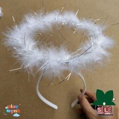 Bộ Phụ Kiện Thiên Thần - Cánh Lông Vũ Trắng, Gậy Thiên Thần, Đồ Hóa Trang Tiệc Tùng, Cosplay Thần Tiên cho Trẻ Em và Người Lớn