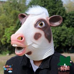 Mặt Nạ Hóa Trang Silicone Hình Cá Sáng Tạo Cho Người Lớn - Thích Hợp Halloween, Cosplay, 6 Màu Sắc Độc Đáo