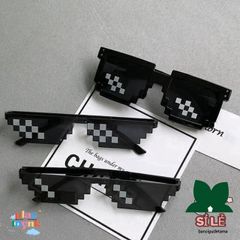 Kính Mát Thug Life Cá Tính - Kính Râm Hai Chiều Pixel Disco Chống Chói UV400 - Phong Cách Thời Trang Dành Cho Mọi Người
