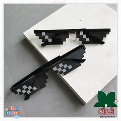 Kính Mát Thug Life Cá Tính - Kính Râm Hai Chiều Pixel Disco Chống Chói UV400 - Phong Cách Thời Trang Dành Cho Mọi Người